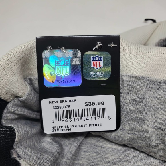 NEW New Era 2022 Sideline Ink Dye Cuffed Knit Hat - Pittsburgh Steelers - Picture 3 of 5